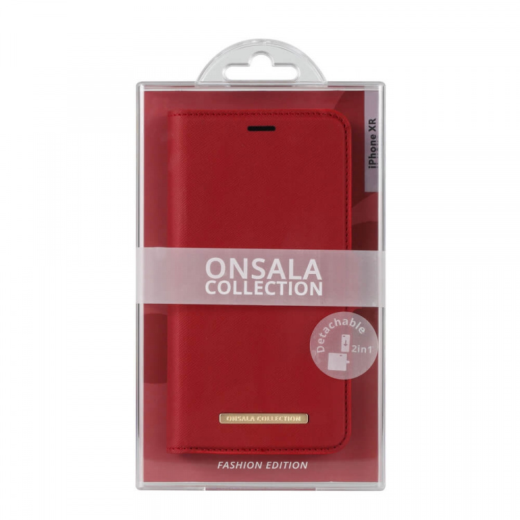 Onsala Mobile Wallet Saffiano Red iPhoneXR Onsala Mobile Wallet Saffiano Red iPhoneXR