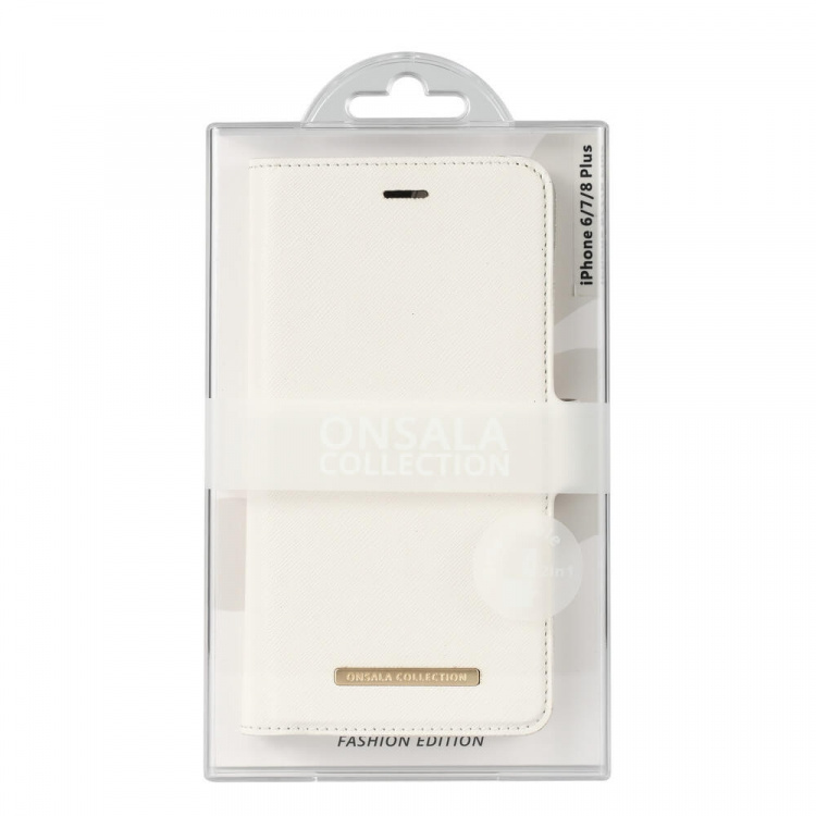 Onsala Mobile Wallet Saffiano White iPhone6/7/8 Plus
