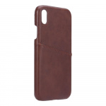 Onsala Mobilecover Brown iPhone X/XS Creditcard Pocket