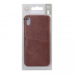 Onsala Mobilecover Brown iPhone X/XS Creditcard Pocket