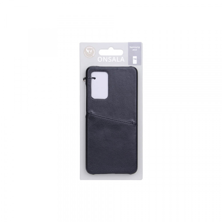 Onsala Mobile Cover Black with Cardpocket Samsung A52 Onsala Mobile Cover Black with Cardpocket Samsung A52