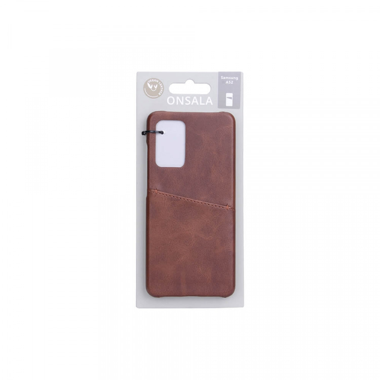 Onsala Mobile Cover Brown with Cardpocket Samsung A52