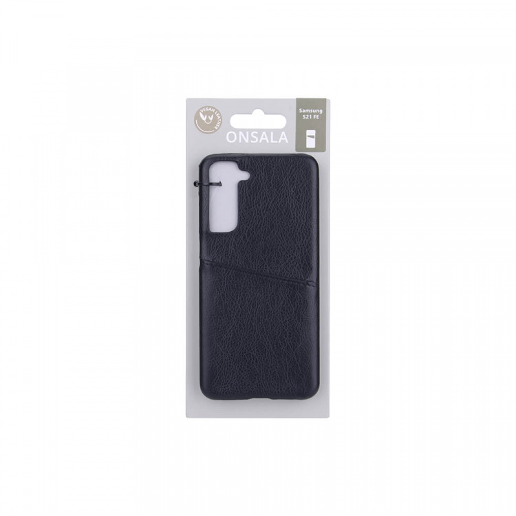 Onsala Mobile Cover Black with Cardpocket Samsung S21 FE 5G Onsala Mobile Cover Black with Cardpocket Samsung S21 FE 5G