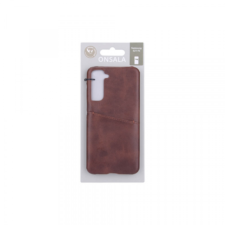 Onsala Mobile Cover Brown with Cardpocket Samsung S21 FE 5G Onsala Mobile Cover Brown with Cardpocket Samsung S21 FE 5G
