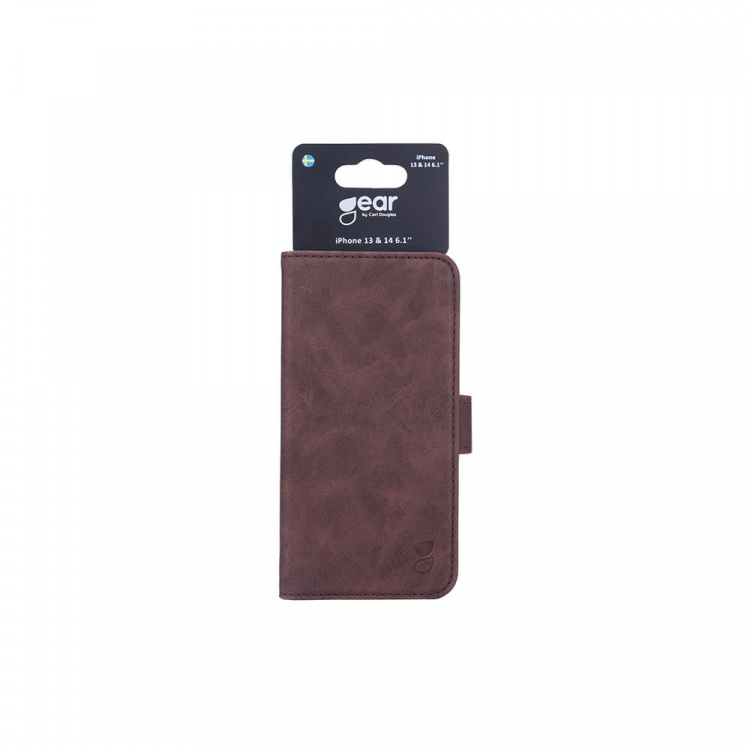 Gear Wallet Case Brown -iPhone 13/14/15