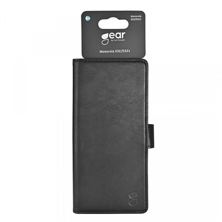 Gear Wallet Case Black - Motorola Moto E32/E32s