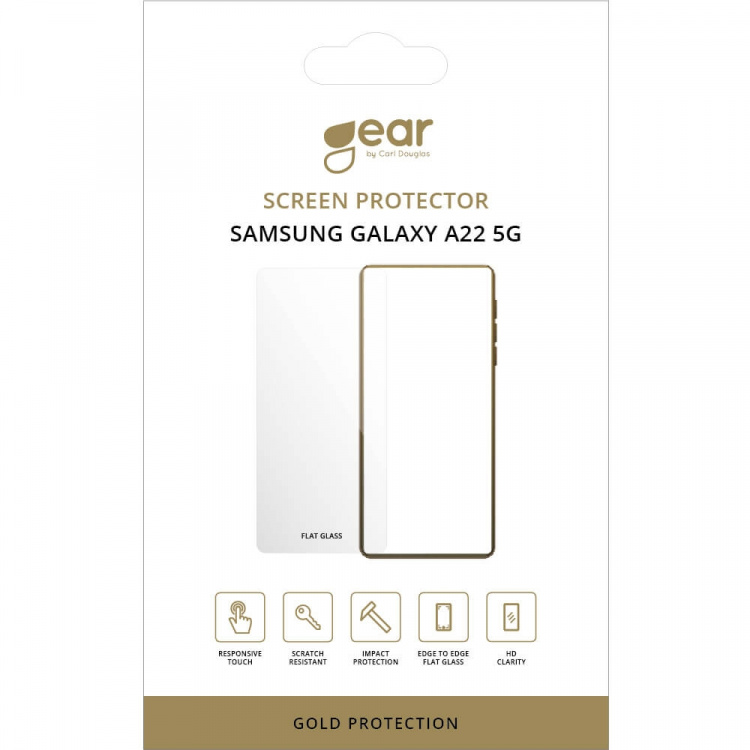 Gear Screen Protector 2.5D Gold Case Friendly - Samsung A22 5G