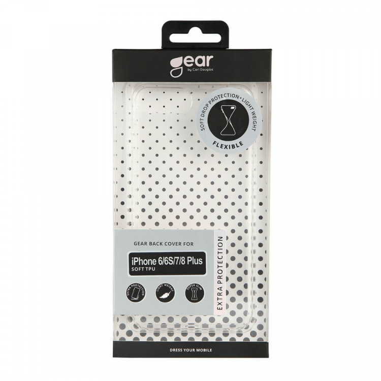 Gear Phone Case TPU Transparent - iPhone 6 / 7 / 8 Plus Gear Phone Case TPU Transparent - iPhone 6 / 7 / 8 Plus