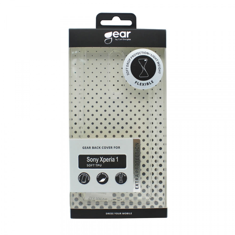 Gear Phone Case TPU Transparent - Sony Xperia 1 / XZ4 Gear Phone Case TPU Transparent - Sony Xperia 1 / XZ4