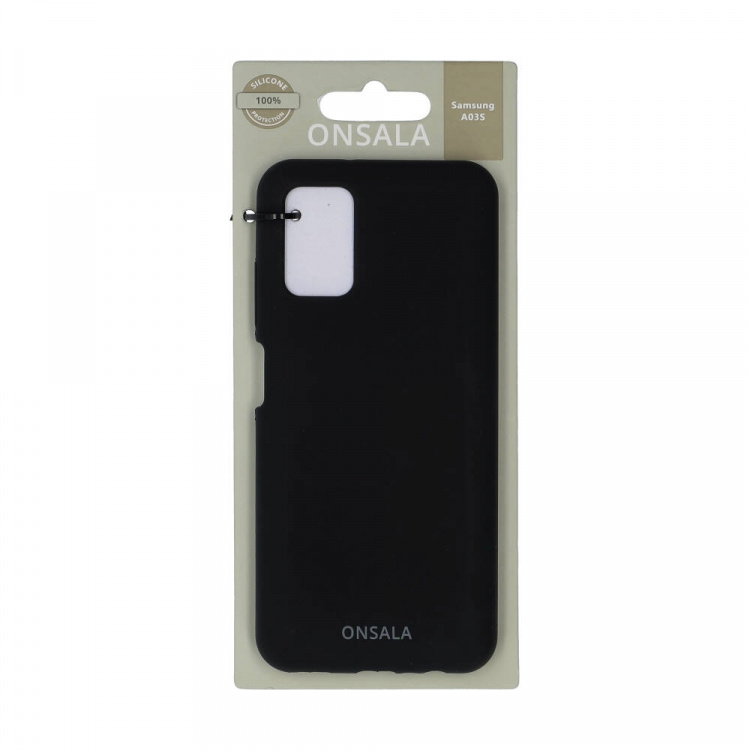 Onsala Phone Case Silicone Black - Samsung A03s Onsala Phone Case Silicone Black - Samsung A03s