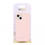 Onsala Phone Case Silicone Chalk Pink - iPhone 12 / 12 Pro
