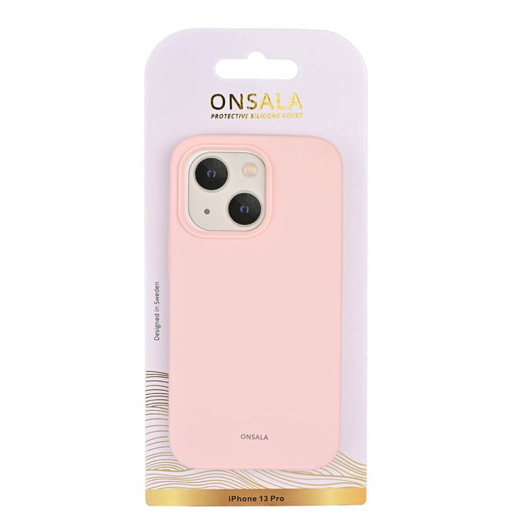 Onsala Phone Case Silicone Chalk Pink - iPhone 13 Pro Onsala Phone Case Silicone Chalk Pink - iPhone 13 Pro