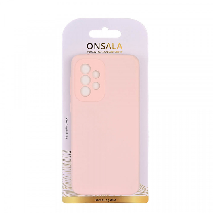 Onsala Phone Case Silicone Chalk Pink - Samsung A03