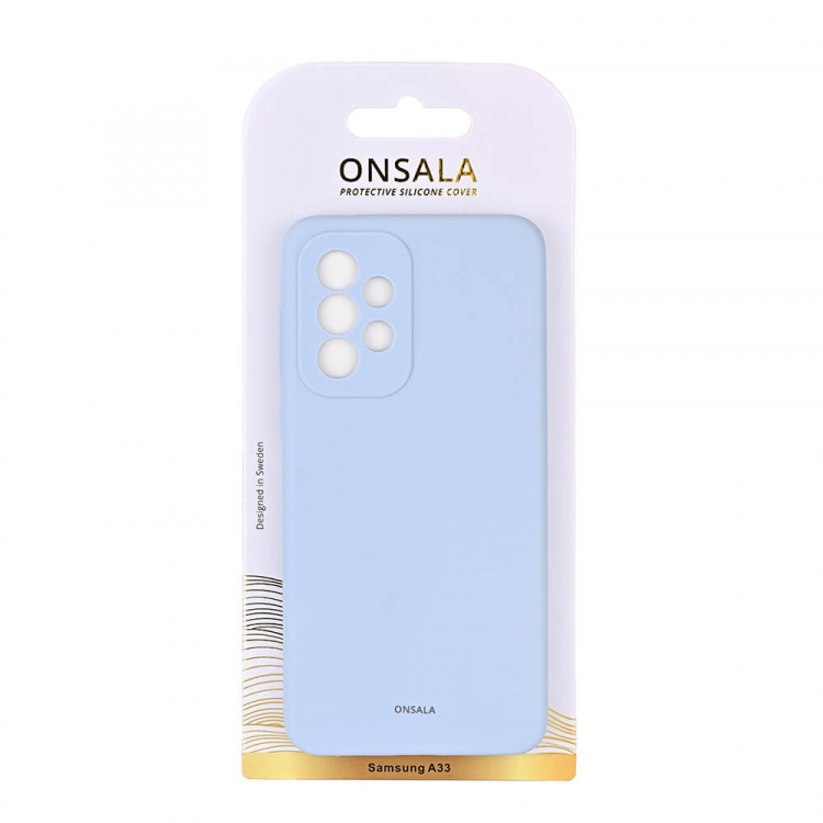 Onsala Phone Case Silicone Light Blue - Samsung A33 Onsala Phone Case Silicone Light Blue - Samsung A33