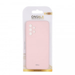 Onsala Phone Case Silicone Chalk Pink - Samsung A33