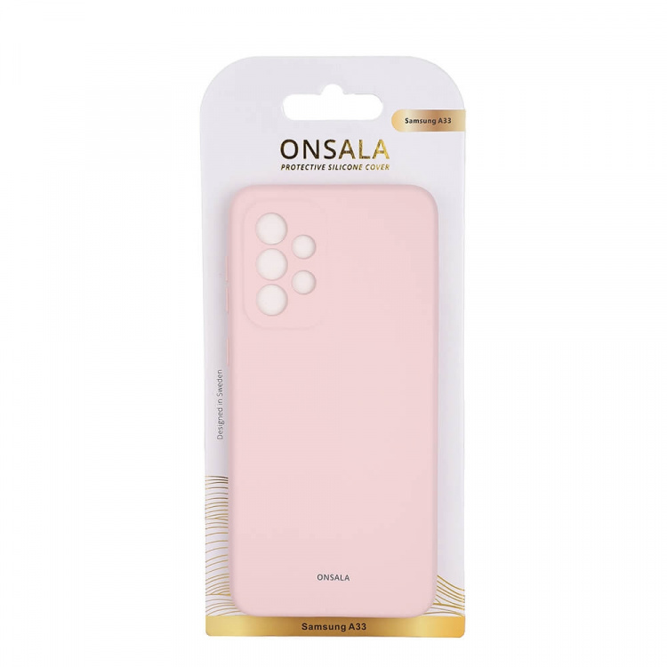Onsala Phone Case Silicone Chalk Pink - Samsung A33