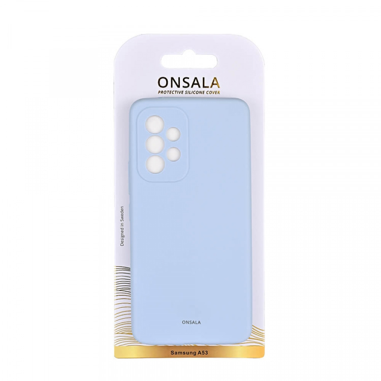 Onsala Phone Case Silicone Light Blue - Samsung A53