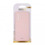 Onsala Phone Case Silicone Chalk Pink - Samsung A53