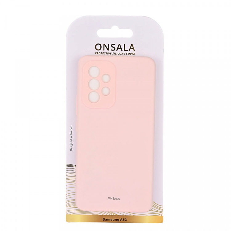 Onsala Phone Case Silicone Chalk Pink - Samsung A53