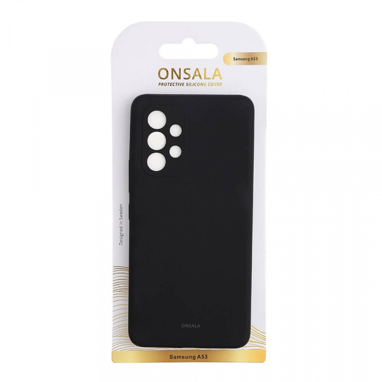 Onsala Phone Case Silicone Black - Samsung A53 Onsala Phone Case Silicone Black - Samsung A53