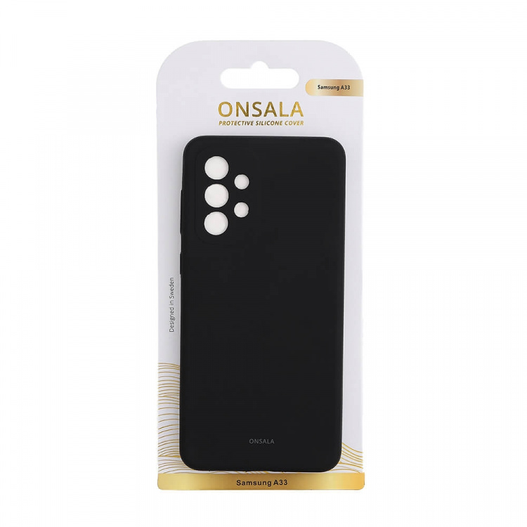 Onsala Phone Case Silicone Black - Samsung A33