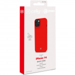 Celly Cromo Soft rubber case iPhone 14 Röd Celly Cromo Soft rubber case iPhone 14 Röd