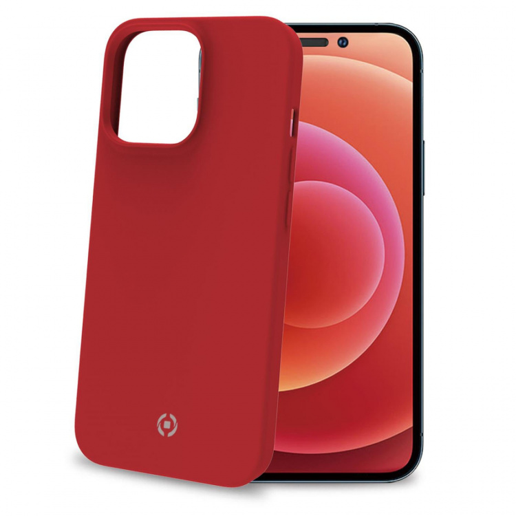 Celly Cromo Soft rubber case iPhone 14 Pro, Röd