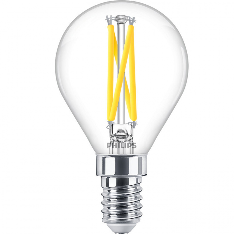Philips LED E14 Klot 1,8W (25W) Klar Dim WarmGlow 250 Philips LED E14 Klot 1,8W (25W) Klar Dim WarmGlow 250