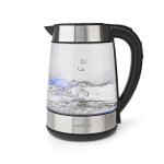 Nedis SmartLife Electric Kettle | Wi-Fi | 1.7 l | Glass | 40,60,70,80,90,100 °C | Temperature indicator | Rotatable 360 degrees | Concealed heating element | Strix® controller | Boil-dry protection | Android™ / IOS