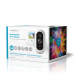 Nedis SmartLife Outdoor Camera | Full HD 1080p | IP65 | Max. battery life: 6 Months | Cloud Storage (optional) / microSD (not included) | 5 V DC | With motion sensor | Night vision | White