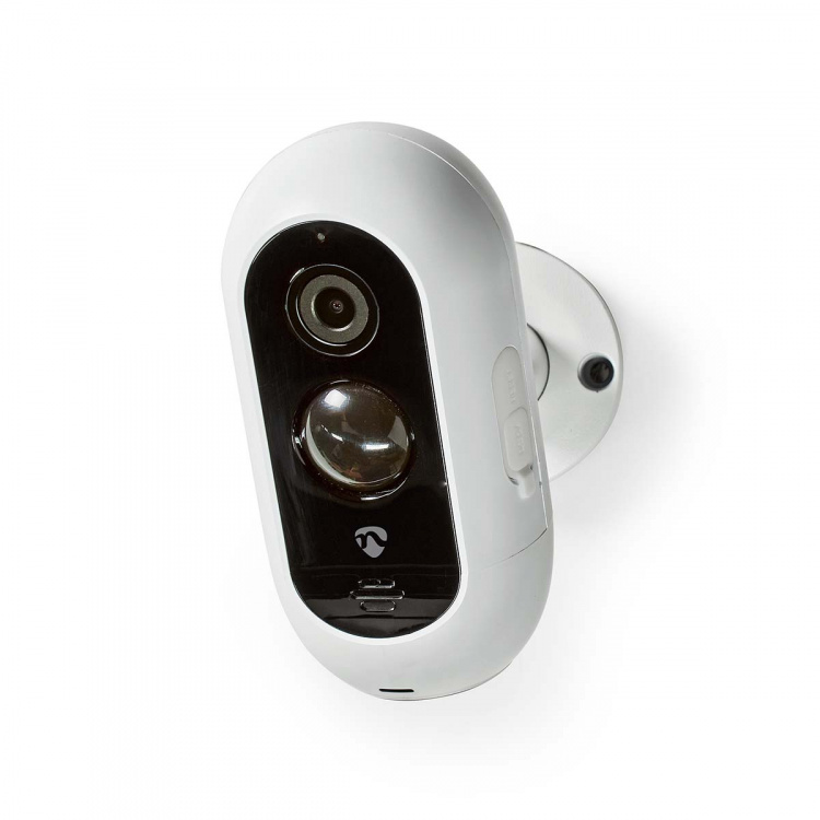 Nedis SmartLife Outdoor Camera | Full HD 1080p | IP65 | Max. battery life: 6 Months | Cloud Storage (optional) / microSD (not included) | 5 V DC | With motion sensor | Night vision | White