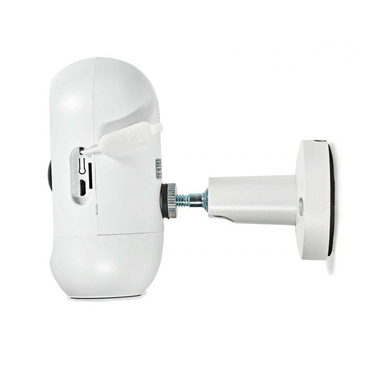 Nedis SmartLife Outdoor Camera | Full HD 1080p | IP65 | Max. battery life: 6 Months | Cloud Storage (optional) / microSD (not included) | 5 V DC | With motion sensor | Night vision | White
