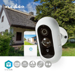 Nedis SmartLife Outdoor Camera | Full HD 1080p | IP65 | Max. battery life: 6 Months | Cloud Storage (optional) / microSD (not included) | 5 V DC | With motion sensor | Night vision | White