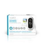 Nedis SmartLife Outdoor Camera | Full HD 1080p | IP65 | Max. battery life: 6 Months | Cloud Storage (optional) / microSD (not included) | 5 V DC | With motion sensor | Night vision | White