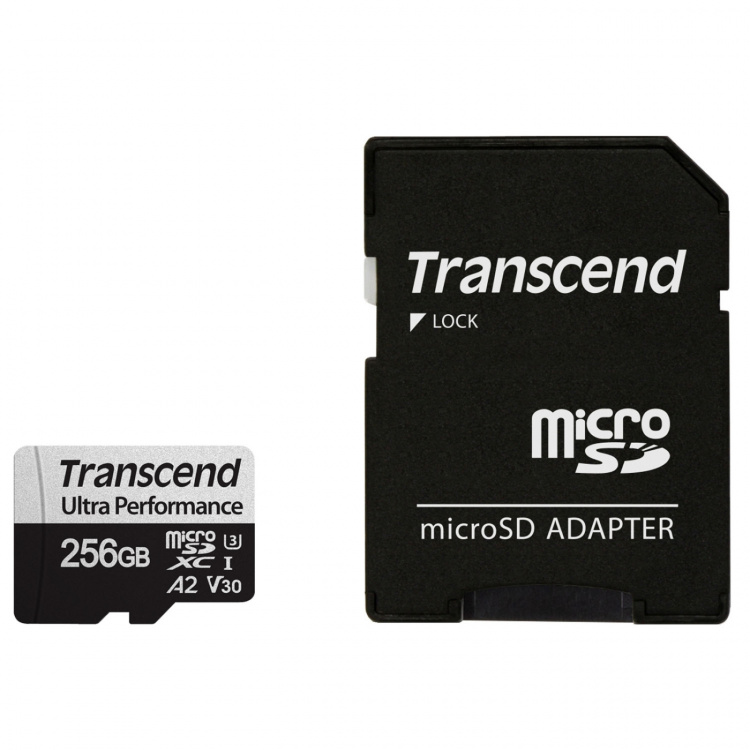 Transcend microSDXC 340S 256GB U3 A2 V30 (R160/W125) Transcend microSDXC 340S 256GB U3 A2 V30 (R160/W125)
