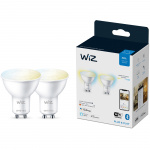 WiZ 2-pack WiFi Smart LED GU10 50W Varm-kallvit