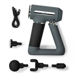 Nedis Sports Massage Gun | Battery Powered | N/A | Rechargeable | 6 Massage Modes | USB Cable | Grey