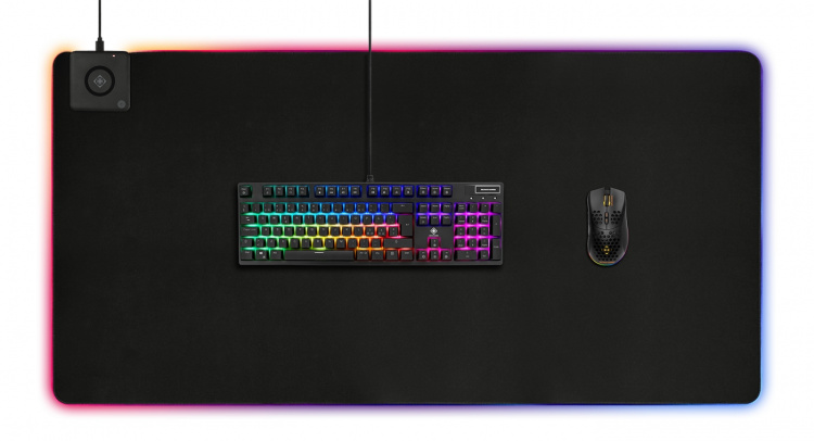DELTACO GAMING DMP330 RGB mousepad, 10W wireless charging,1180x580x4mm DELTACO GAMING DMP330 RGB mousepad, 10W wireless charging,1180x580x4mm