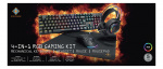 DELTACO GAMING Mechanical RGB 4-in-1 Gaming kit, Red switches, black