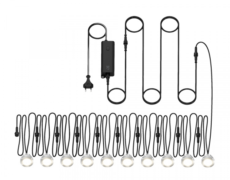 DELTACO SMART HOME SH-DLK01, smart altanbelysning, RGB & varmvitt DELTACO SMART HOME SH-DLK01, smart altanbelysning, RGB & varmvitt