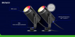 DELTACO SMART HOME Smart RGB garden light, black