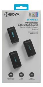 Boya Ultracompact 2.4GHz Dual-channel Wireless Microphone 1+2 Boya Ultracompact 2.4GHz Dual-channel Wireless Microphone 1+2