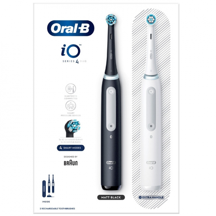 Oral B Eltandborste iO4 Duo Black UCB