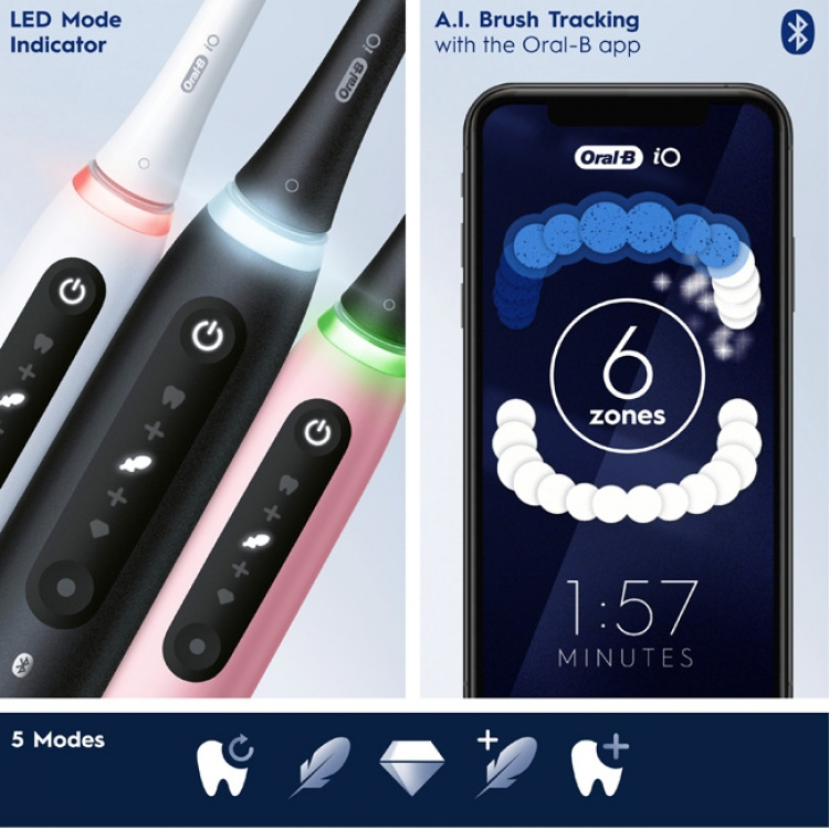 Oral B Eltandborste iO5s Blush Pink Oral B Eltandborste iO5s Blush Pink