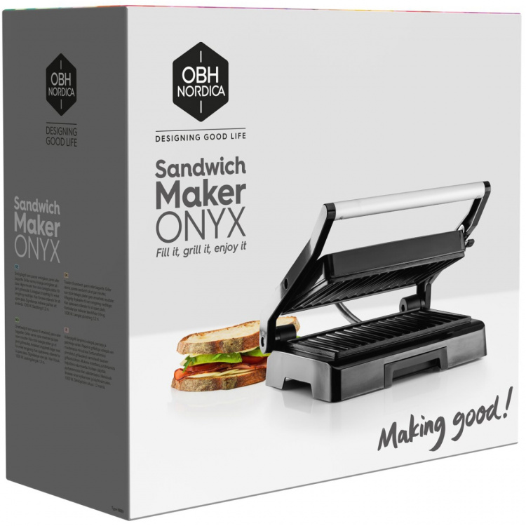 OBH Nordica Smörgåsgrill Onyx Panini 1000 OBH Nordica Smörgåsgrill Onyx Panini 1000