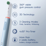 Oral B Electric toothbrush Pro3 3200S Blue Sensi