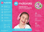 Motorola Headphones Kids wired Squads 200, Pink