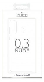 Puro Samsung Galaxy A60, 0.3 Nude Cover, Transparent Puro Samsung Galaxy A60, 0.3 Nude Cover, Transparent