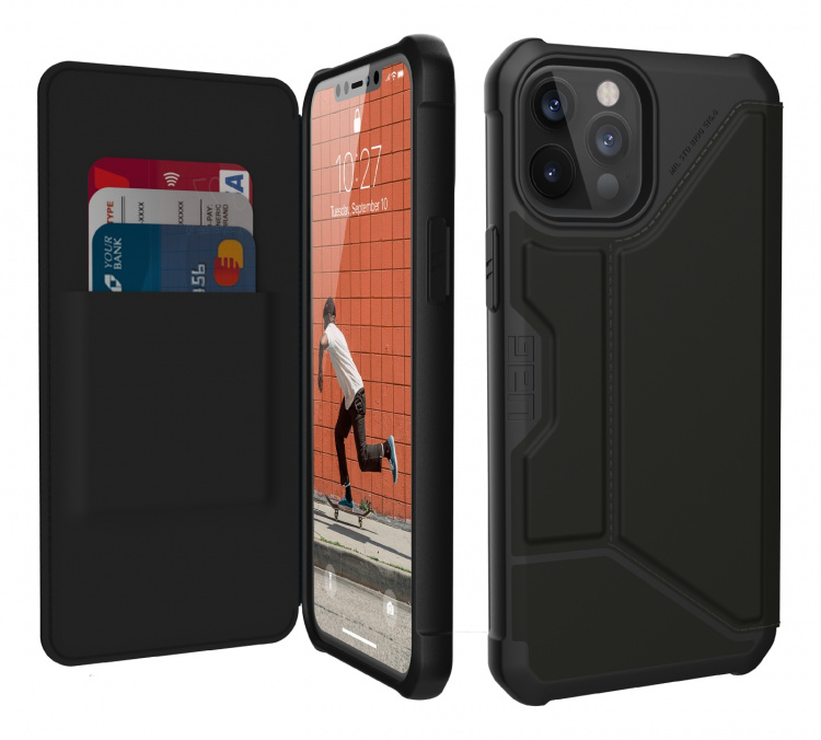 UAG iPhone 12 Pro Max Metropolis Wallet Black PU