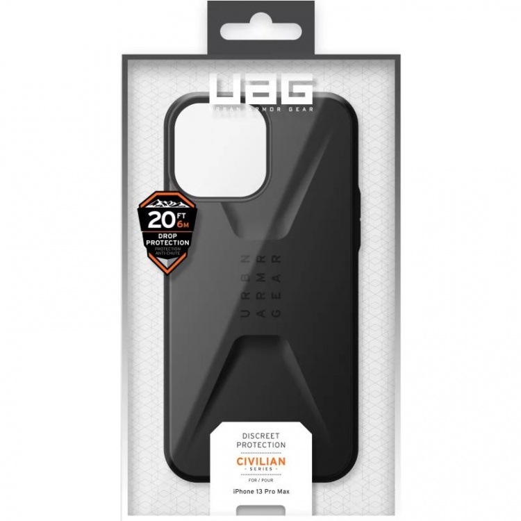 UAG iPhone 13 Pro Max Civilian Cover, Black UAG iPhone 13 Pro Max Civilian Cover, Black